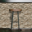 RoomMates Peel&amp;Stick sisustustapetti Brown Stacked Stone 