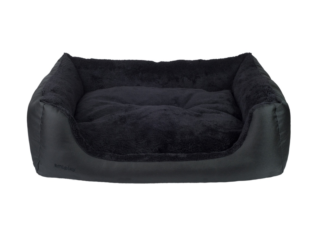 Amiplay Aspen XXL-koiranpeti sohva musta 114x90x25cm