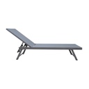 Deck chair ARIO grey