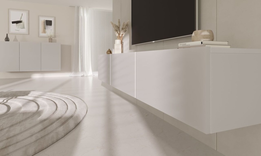 Dallas TV cabinet white