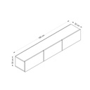 Chic Home Alexander TV-taso L180 cm, valkoinen