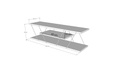 Chic Home August TV-taso 120 cm, ruskea