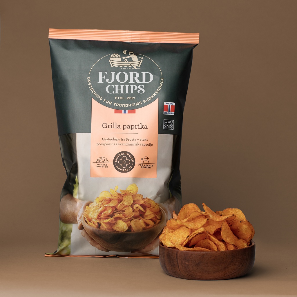 Fjord Chips perunasipsit grillattu paprika 150g