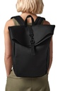 Bagbase Matte pu roll-top reppu 15 l, musta