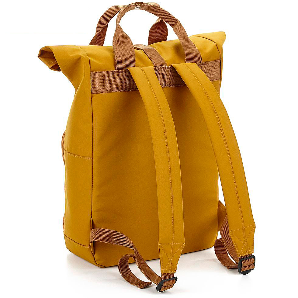 Bagbase Recycled roll-top tietokonereppu 19 l, musta
