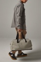 Bagbase Matte pu weekender bag 28 l, vaaleanharmaa