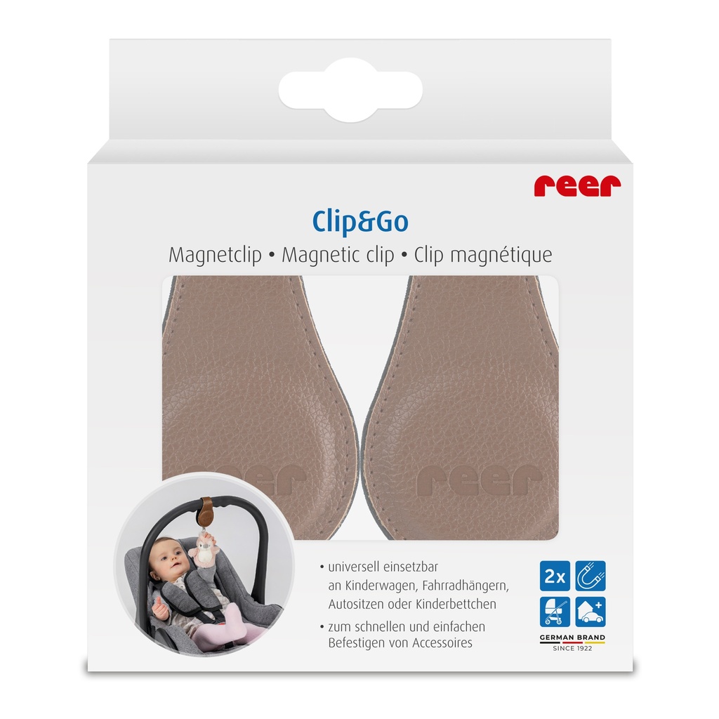 Reer kiinnitysmagneetit 2 kpl ruskea