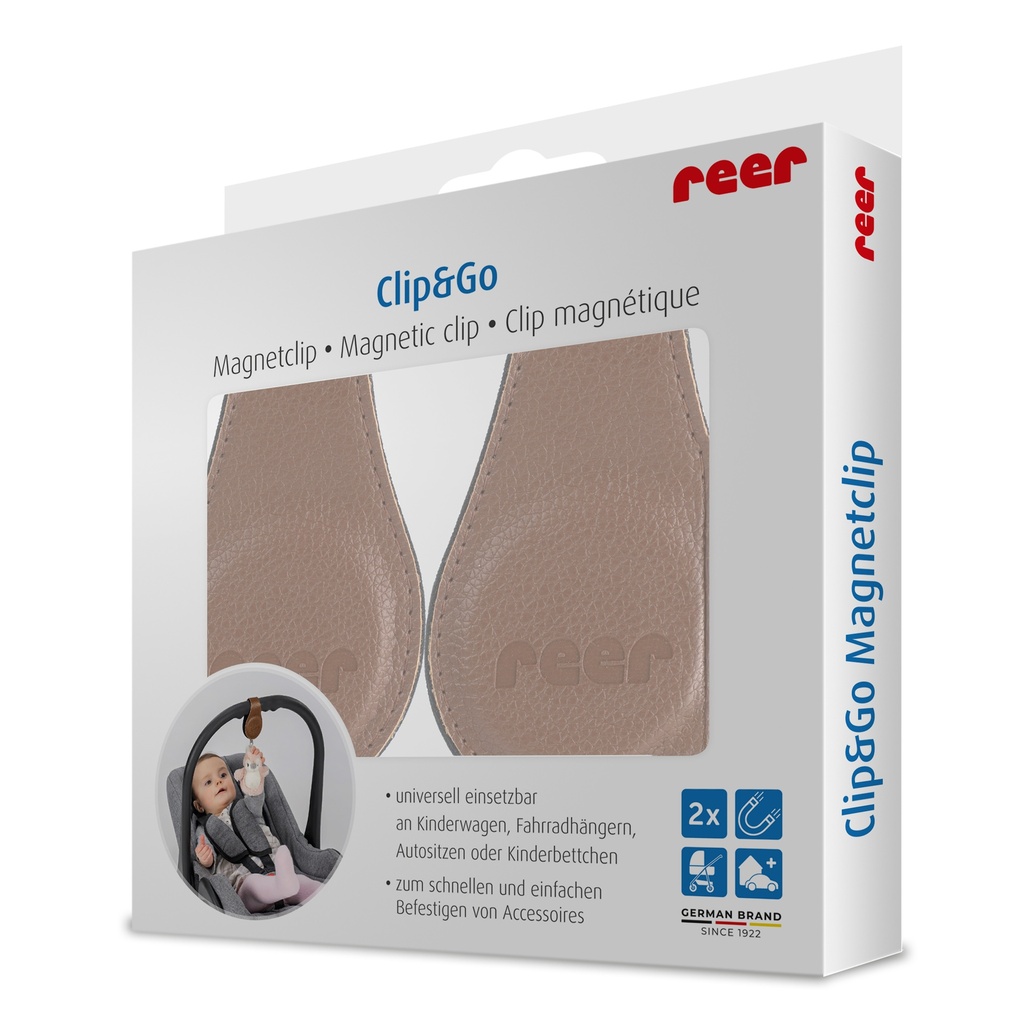 Reer kiinnitysmagneetit 2 kpl ruskea