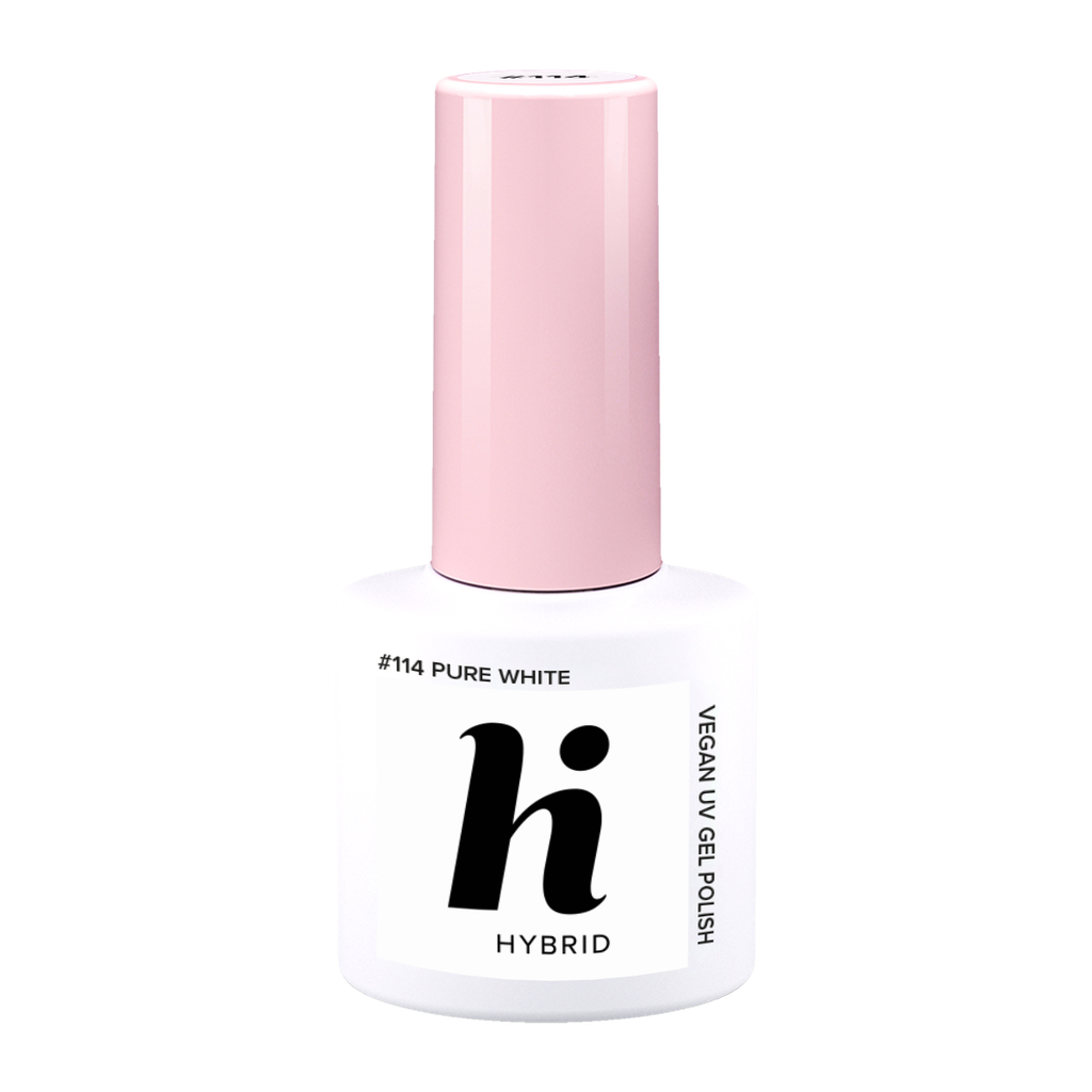 hi hybrid 114 HEMA Free UV Gel Polish Pure White 5 ml
