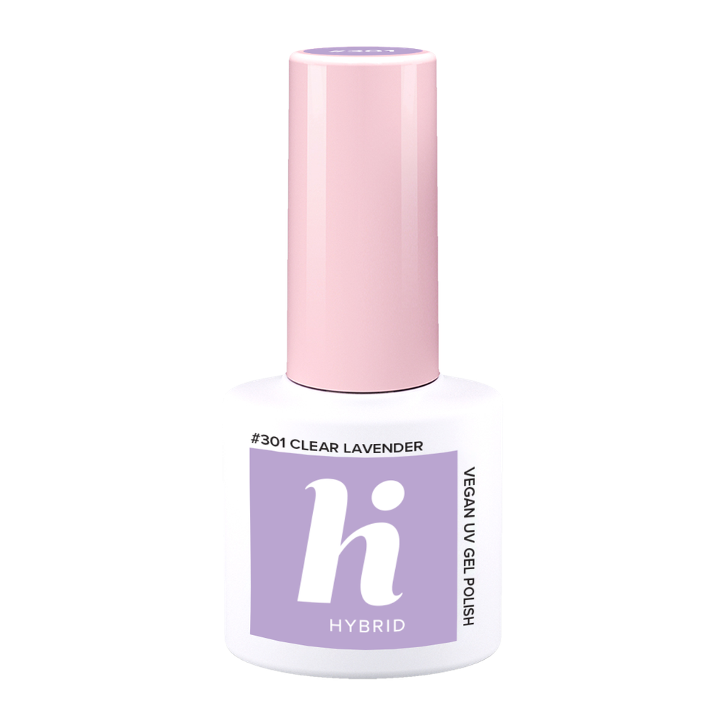 hi hybrid 301 HEMA Free UV Gel Polish Clear Lavender 5 ml