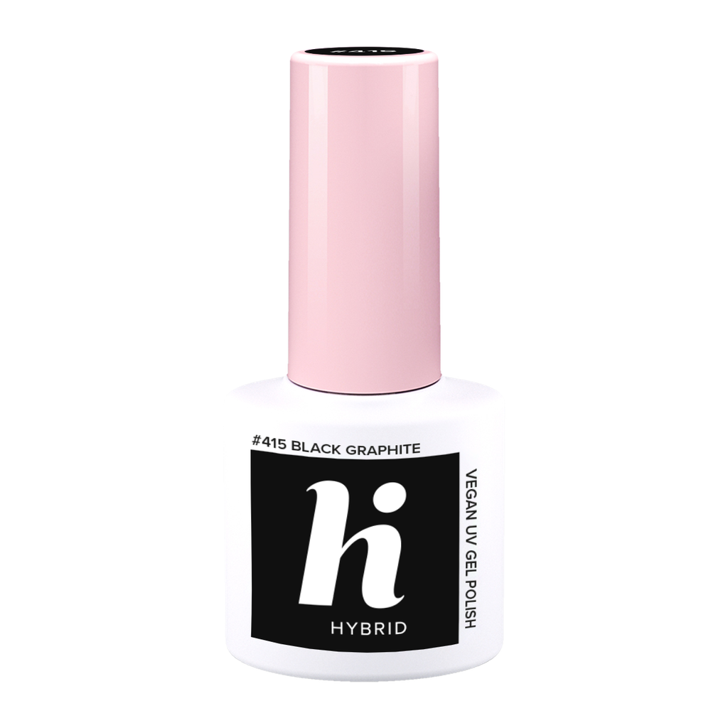 hi hybrid 415 HEMA Free UV Gel Polish Black Graphite 5ml