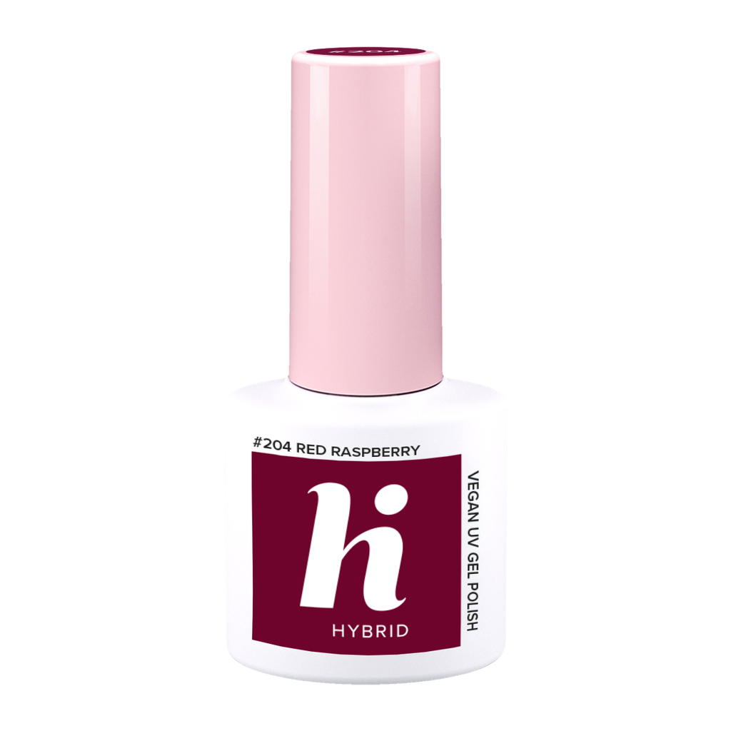 hi hybrid 204 HEMA Free UV Gel Polish Red Raspberry 5ml