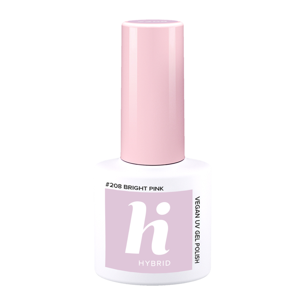 hi hybrid 208 HEMA Free UV Gel Polish Bright Pink 5 ml