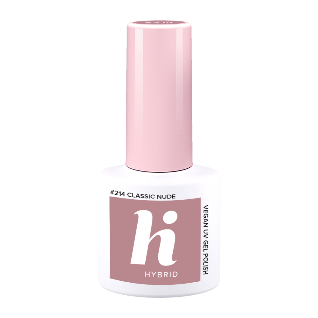 hi hybrid 214 HEMA Free UV Gel Polish Classic Nude 5ml