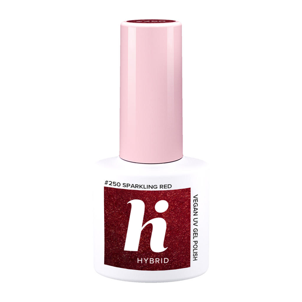 hi hybrid 250 HEMA Free UV Gel Polish Sparkling Red 5ml