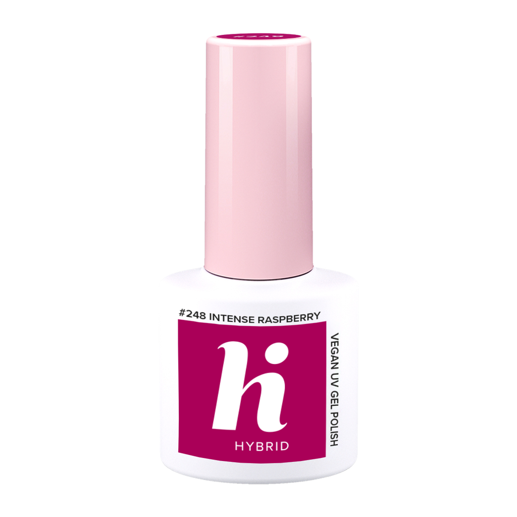 hi hybrid 248 HEMA Free UV Gel Polish Intense Raspberry 5 ml