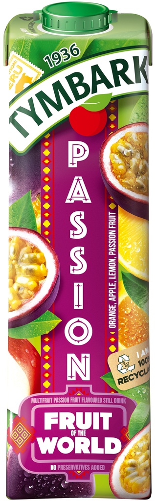 Tymbark maailman hedelmät passionhedelmä-appelsiini-sitruunamehujuoma 1L