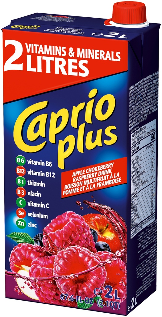 Caprio Plus vadelma-omenamehujuoma 2L