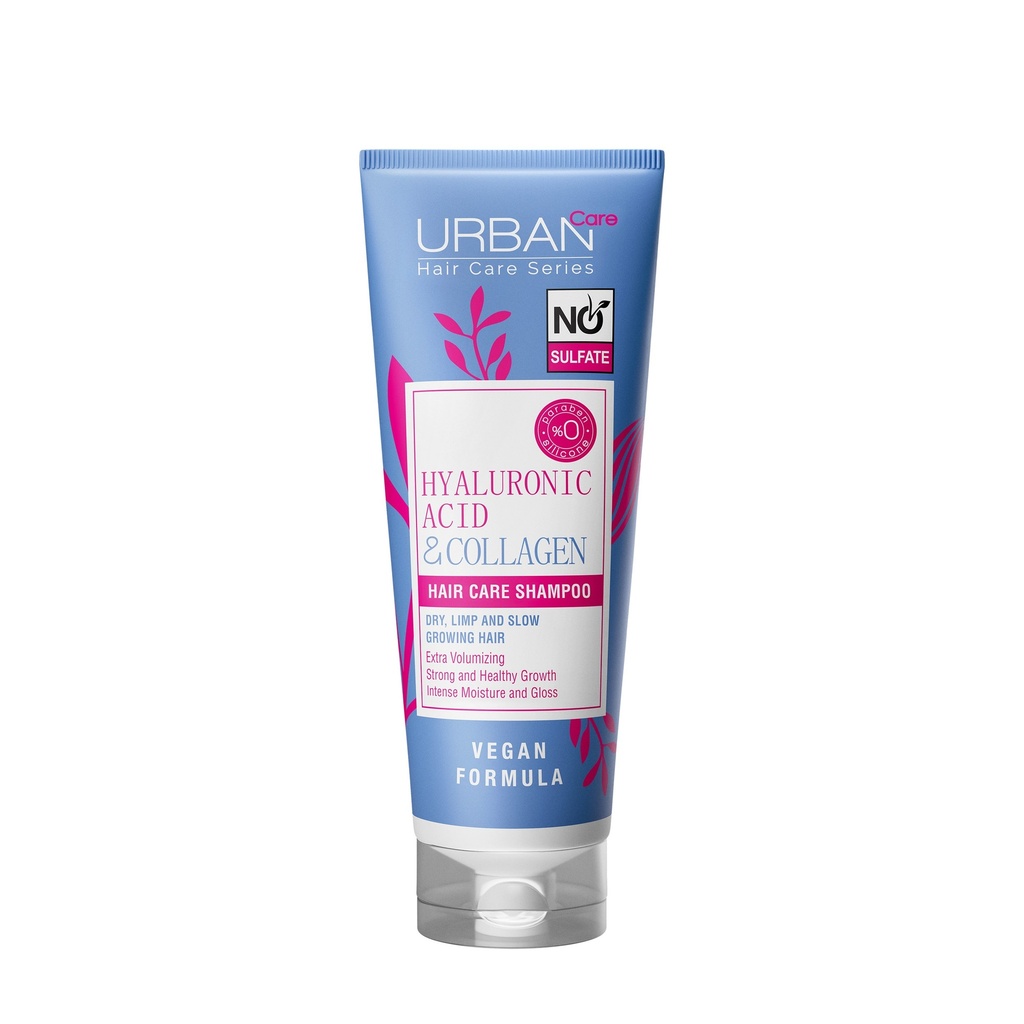 urban care hyaluronic acid &amp; collagen no sulfate shampoo 250ml