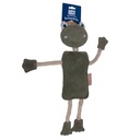 Viksu koiranlelu nahkainen sammakko 39cm