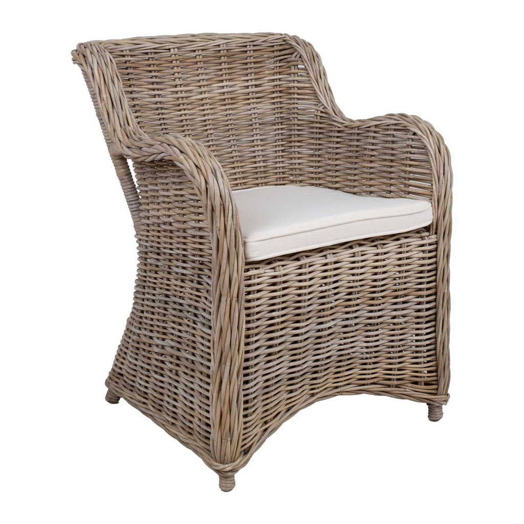 Parveketuoli KATALINA 62x62xK83cm, luonnollinen rottinki