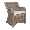 Parveketuoli KATALINA 62x62xK83cm, luonnollinen rottinki