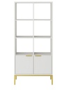 Kocot Austin kirjahylly K171 cm, valkoinen/kulta