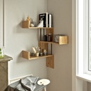 Chic Home Lasse seinähylly 60x60xK109 cm, ruskea