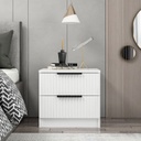 Chic Home Kati yöpöytä laatikoilla 40x50xK47 cm, valkoinen
