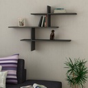 Chic Home Leona seinähylly 22x123xK81 cm, antrasiitti