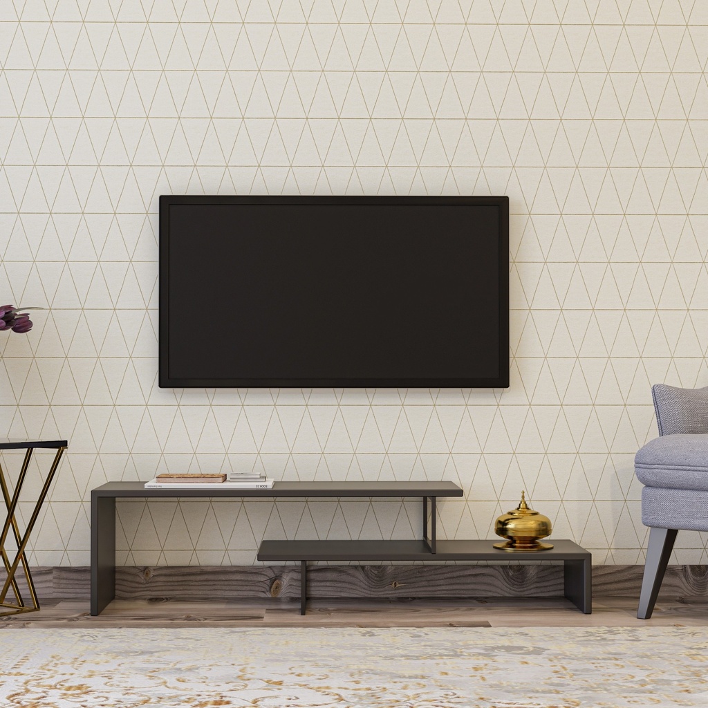 Chic Home Soini TV-taso L120 cm, tummanharmaa