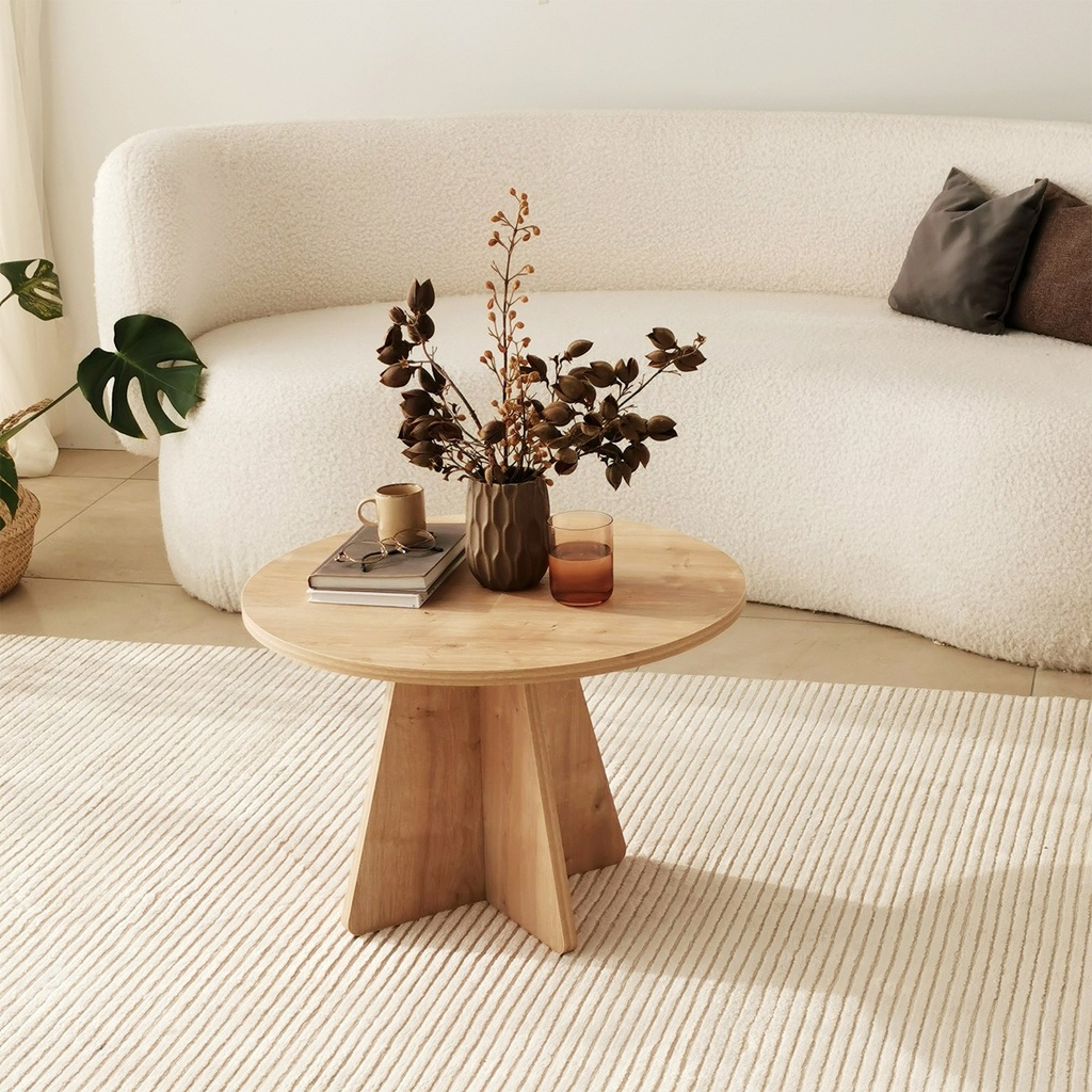 Chic Home Sieni sohvapöytä 60xK40 cm, ruskea