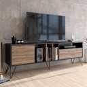 Chic Home Veijo TV-taso L180 cm, ruskea/musta