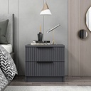 Chic Home Kati yöpöytä laatikoilla 40x50xK47 cm, antrasiitti
