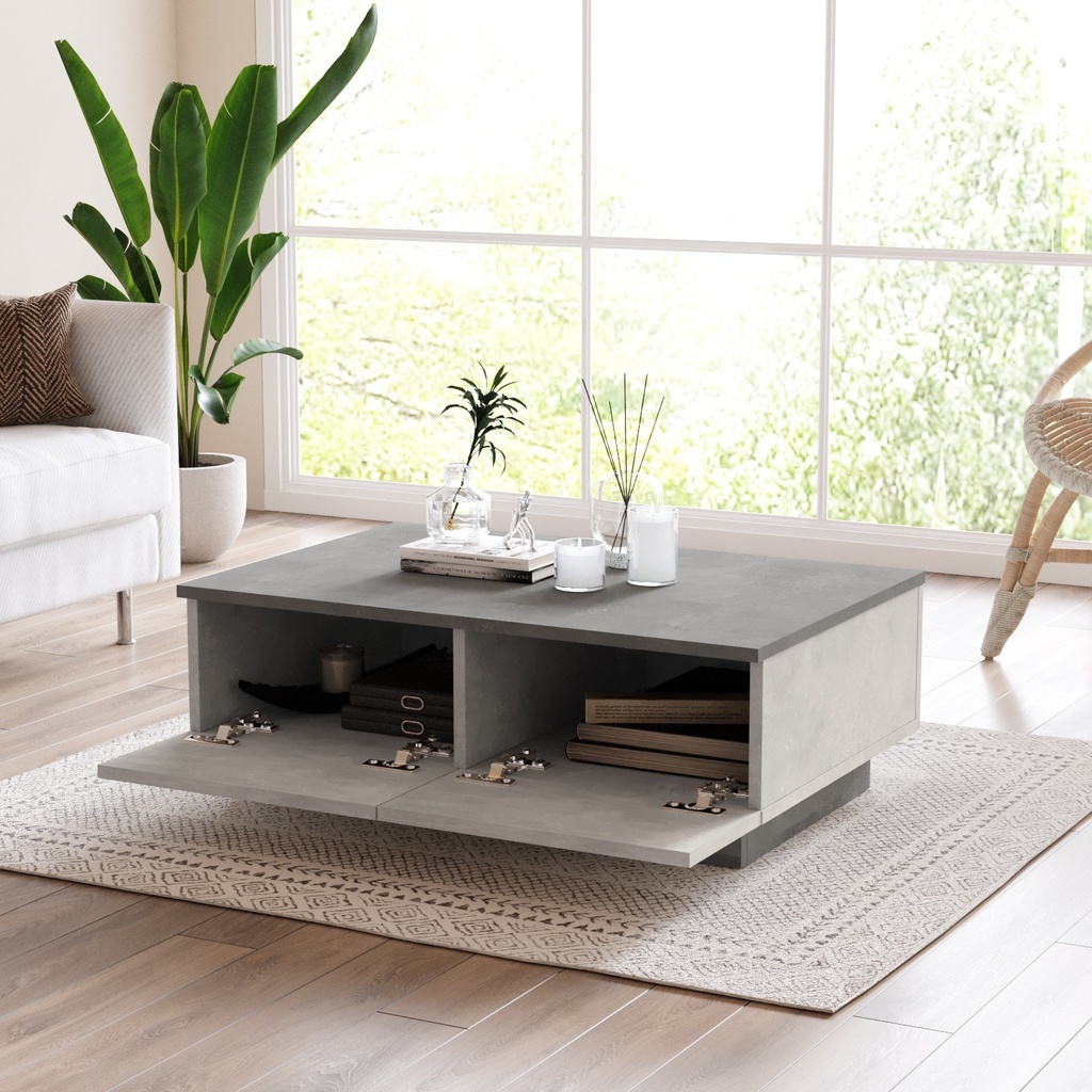 Chic Home Laana sohvapöytä 90x60x32 cm, harmaa