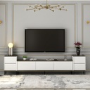 Chic Home Iiro TV-taso L180 cm, valkoinen/musta
