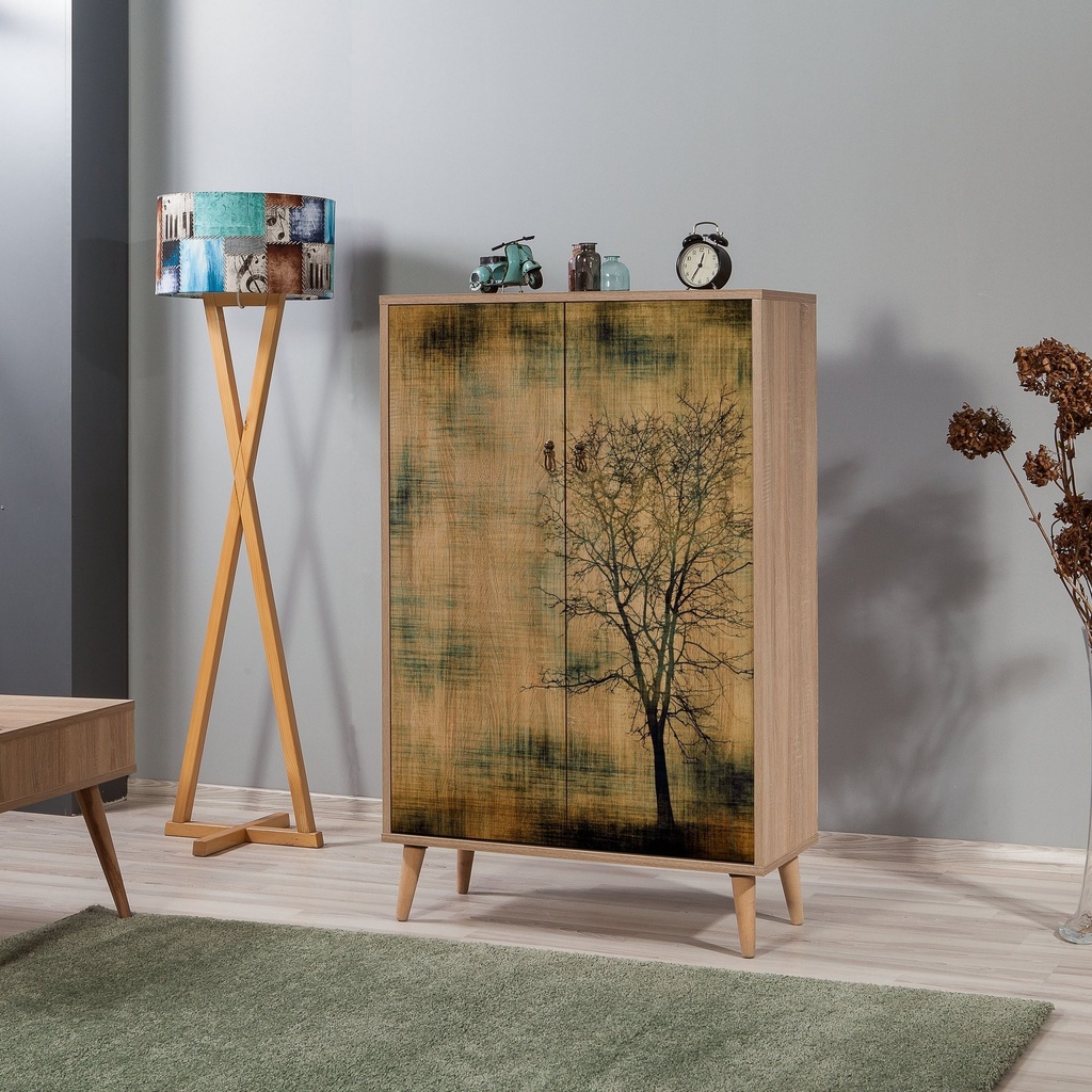 Chic Home Eliel lipasto 80x36xK127 cm, ruskea
