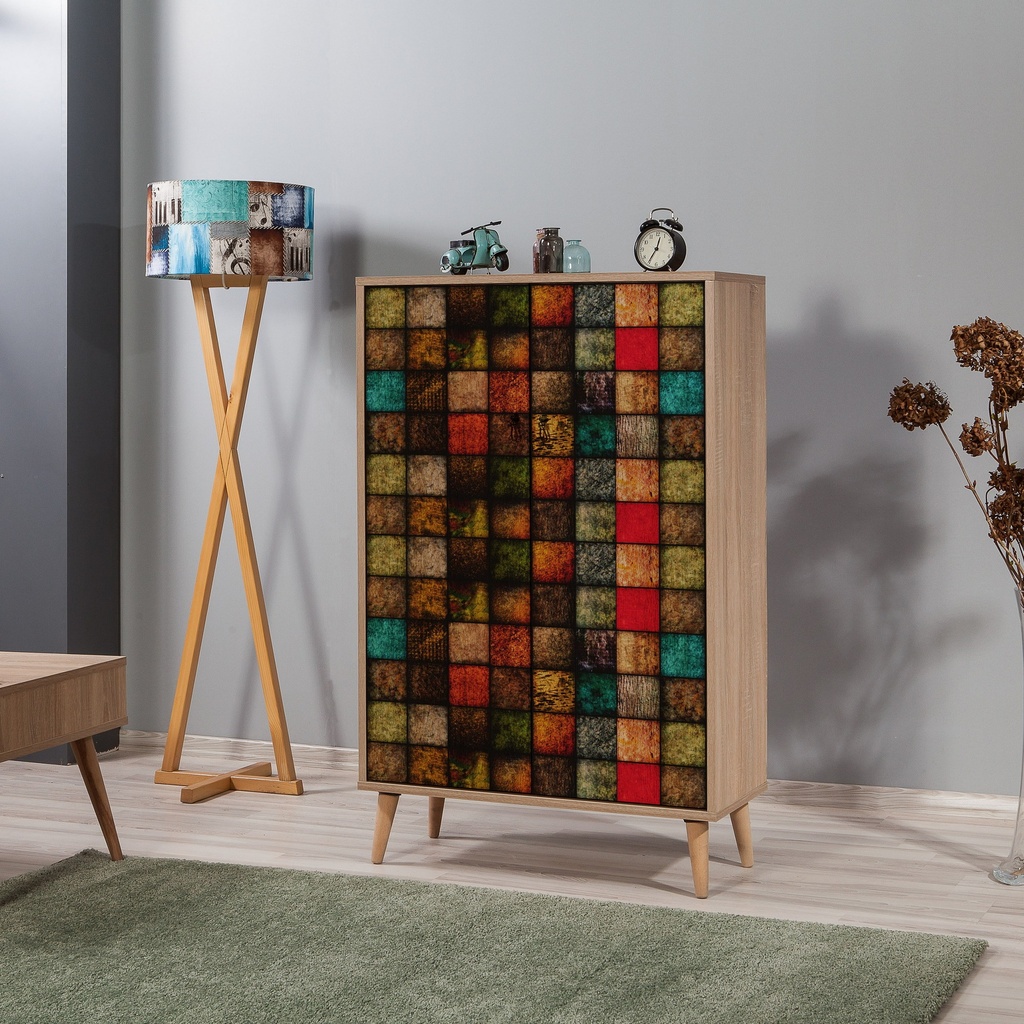 Chic Home Eliel lipasto 80x36xK127 cm, moniväri