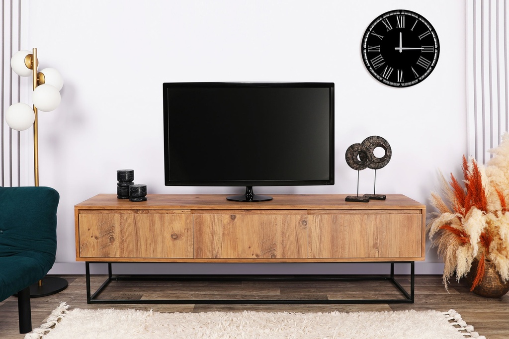 Chic Home Milla TV-taso L180, ruskea/musta
