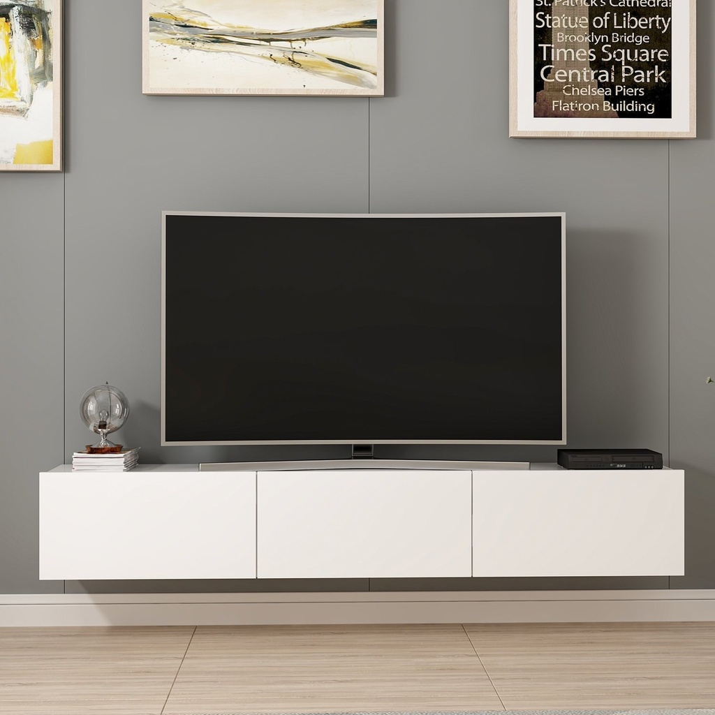 Chic Home Alexander TV-taso L180 cm, valkoinen
