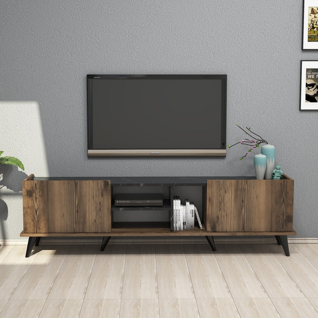 Chic Home Nico TV-taso 180 cm, ruskea/musta