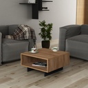Chic Home Turo sohvapöytä 60xK32 cm, ruskea/harmaa