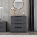 Chic Home Kati lipasto 72x42xK77 cm, tummanharmaa