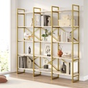 Chic Home Annikki kirjahylly 170x30xK175 cm, valkoinen/kulta