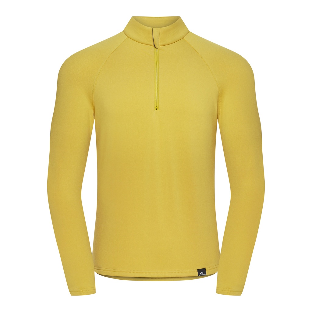 Fjord Nansen Vik 1/4 Zip pitkähihainen paita miehille L, keltainen