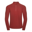 Fjord Nansen Vik 1/4 Zip pitkähihainen paita miehille S, punainen