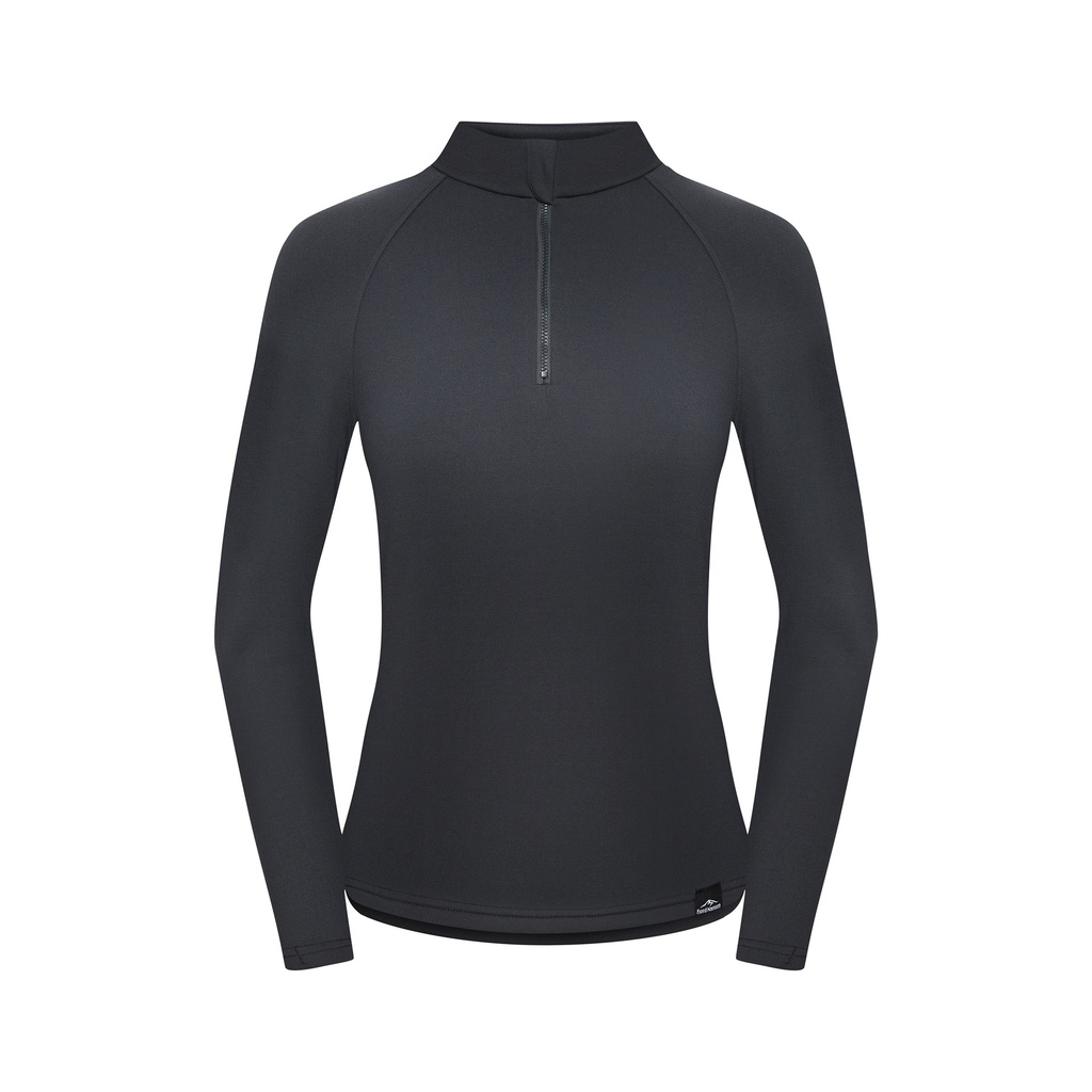 Fjord Nansen Vik 1/4 Zip pitkähihainen paita naisille XS, tummanharmaa