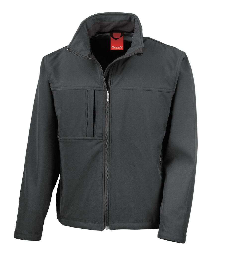 Softshell-takki Result Classic, vedenpitävä, musta miesten S         