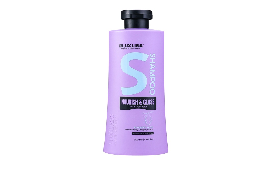 Luxliss Nourish &amp; Gloss Shampoo 300ml