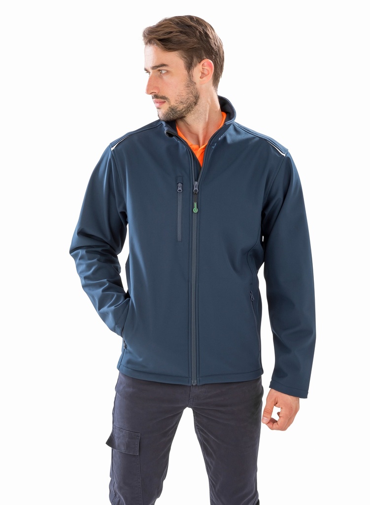 Softshell-takki Result Recycled, vedenpitävä, navy miesten 4XL       